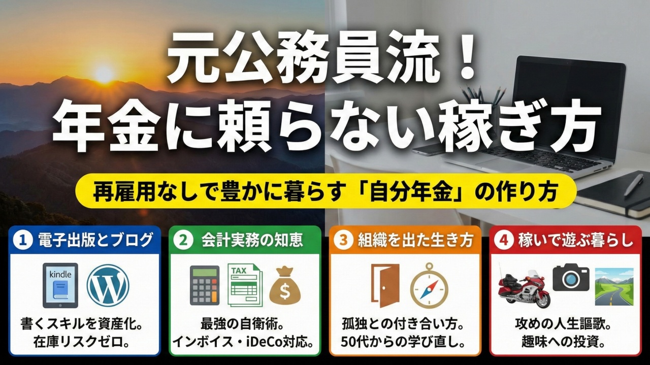 元公務員流！年金に頼らない稼ぎ方