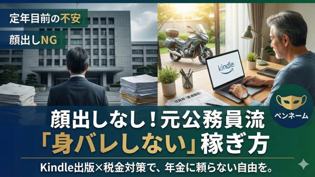 「身バレしない」Kindle副業と税金対策