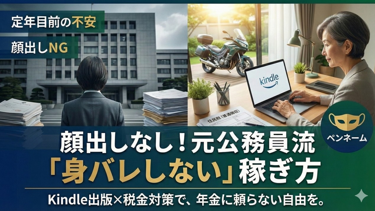 「身バレしない」Kindle副業と税金対策