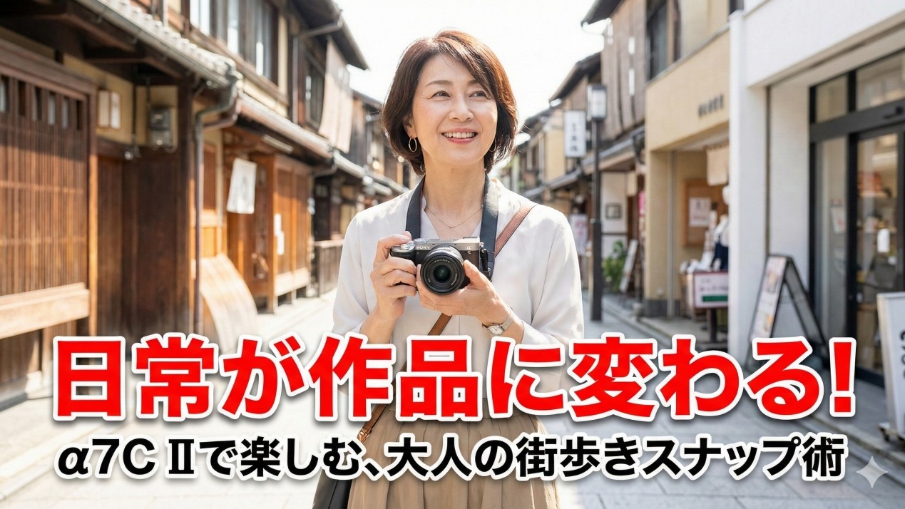 α7C IIで楽しむ大人の街歩き！日常を作品に変えるスナップ撮影術