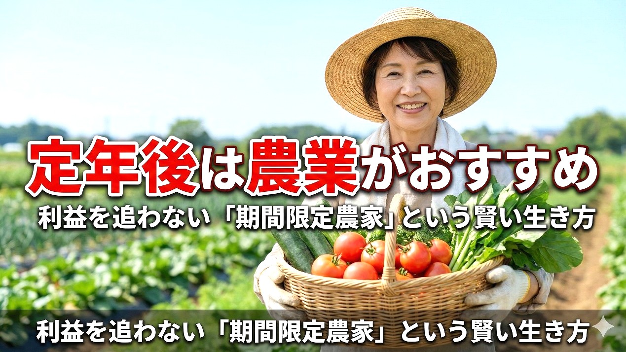 定年後は農業がおすすめ！